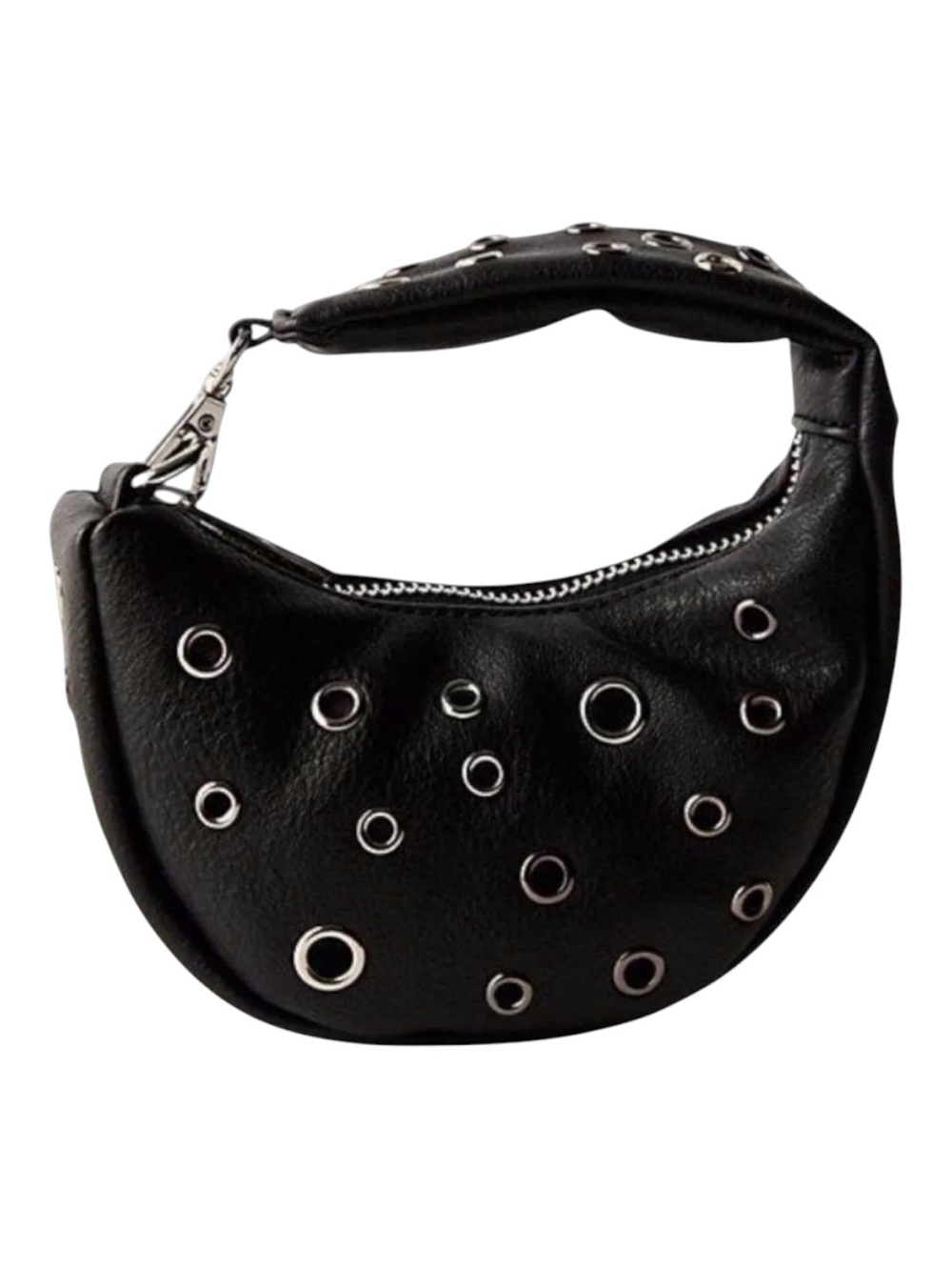 Free People Grommet Eyelet Mini Bag Black